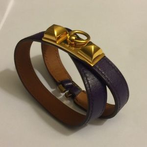 Authentic Hermes Women  Purple Bracelet